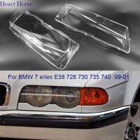 สำหรับ BMW 7 Series E38 1999 2000 2001 730I 728I 735I 740I 750I ฝาครอบ Lampu Depan Mobil ไฟหน้าอุปกรณ์เสริมในร่มฝาครอบเลนส์