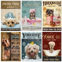 Celestineor Yorkshire Terrier Dog I Am Your Friend Your Partner Your Yorkie ป้ายดีบุก Art Metal Wall Decor Wall Panel Vintage Plaque 20X30ซม. ใหม่