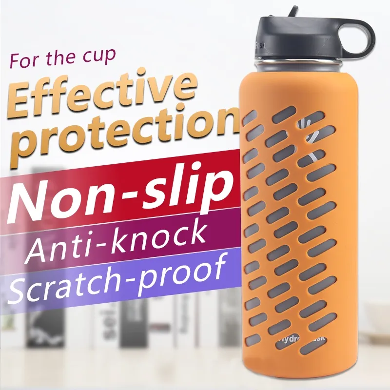 Silicone Water Bottle Bottom Protector Cover Scratch Proof Cup