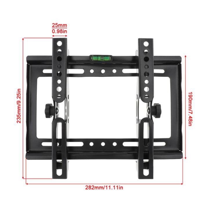 25kg-14-42-inch-adjustable-steel-wall-mount-cket-flat-panel-frame-support-15-degrees-tilt-angle-for-lcd-led-monitor