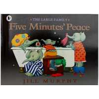 FIVE MINUTES PEACE โดย Jill Murphy หนังสือภาพภาษาอังกฤษเพื่อการศึกษา บัตรการเรียนรู้ หนังสือนิทานสำหรับเด็กทารก ของขวัญเด็ก-hsdgsda