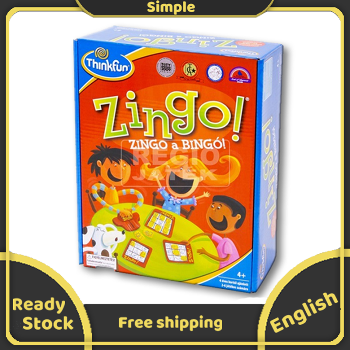 ThinkFun Zingo Bingo Preschool Board Game for Family Party Game Pre