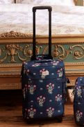 Va li Four Wheel Small Suitcase Spot Bouquet - Navy - 1083385 SKU 1083385