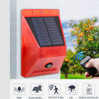 N911C Solar Alarm Night Light Motion Sensor เครื่องตรวจจับกลางแจ้งโคมไฟ129db เสียงกันน้ำสำหรับ Farm Yard รั้วจัดส่งฟรี1Pc