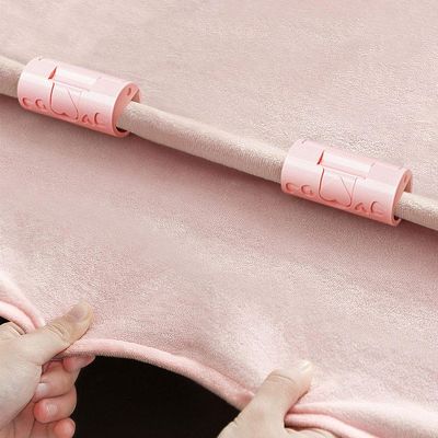 【JH】 6pcs Bed Plastic Slip-Resistant Clamp Quilt Cover Grippers Fasteners Mattress Multifunction Holder Sheets