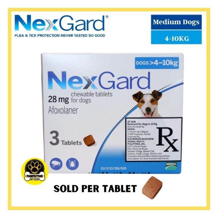 Nexgard Chewables For Medium Dog (4-10 Kg) 