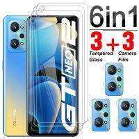 [CNIU digital accessories] 6 In 1กระจกนิรภัยสำหรับ Oppo Realme GT Neo2ป้องกันหน้าจอเต็มปกกล้องเลนส์ฟิล์ม Neo 2ความปลอดภัย