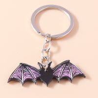 Cute Halloween Bat Charms Keychains Festival Gifts for Women Men Car Key Handbag Pendants Keyrings DIY Jewelry Accessories