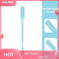 Jacky 1pcs Nose hair CLEANER Double HEAD Nose Trimmer กรรไกรตัดขนจมูก