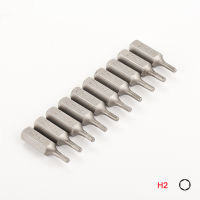 10pcs 1/4 inch Hex Shank H2 H3 H4 H5 H6 H7 H8 Screw Driver Bits For Home Hand Tool Cr-V Steel Hex Screwdriver Bit Set Handtool parts Accessories