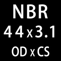 โอริง Od41/42/43/44/45/46/47/48/50มม. โอริง Nbr สีดำ3.1มม. ซีลไนไตรล์20ชิ้น/ล็อตแหวนแหวนยางแหวนปะเก็นเครื่องซักผ้า (Od44Mm)