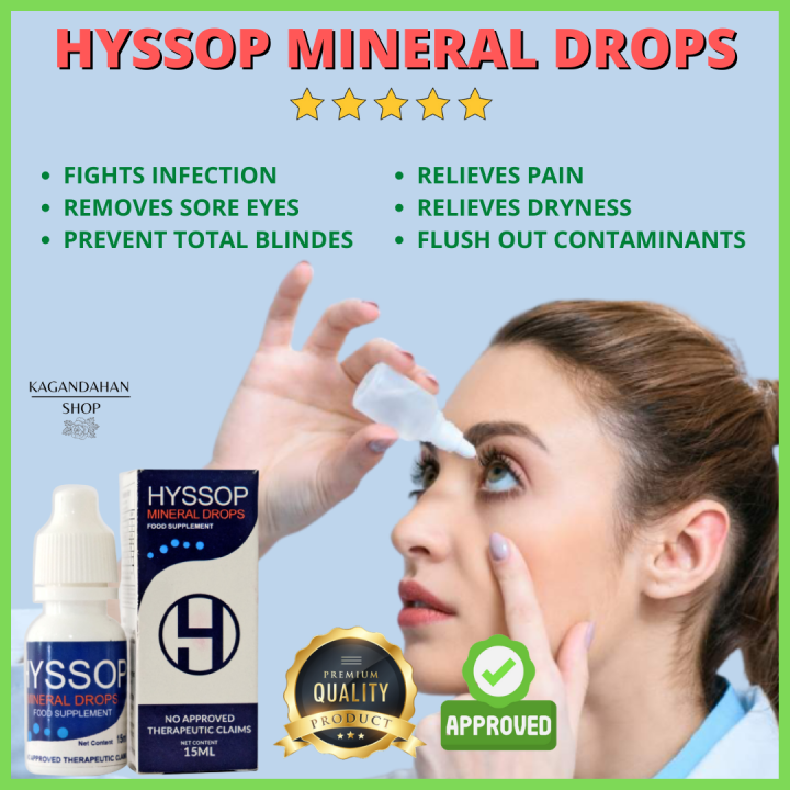 Hyssop mineral eye drops Original 15ML For Sore Eyes,