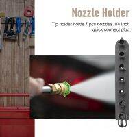 Pressure Washer Nozzle Holder, Holds 7 Nozzle Tips with 1/4 Inch Quick Connect(Without Nozzles )