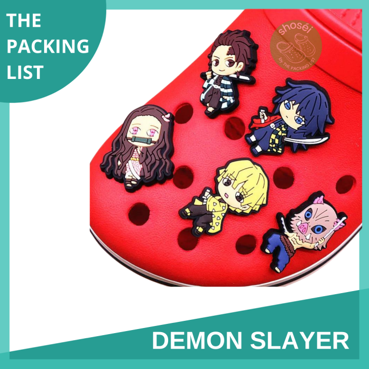 Demon Slayer jibbitz Charms for Crocs and Pins shoe charms design for
