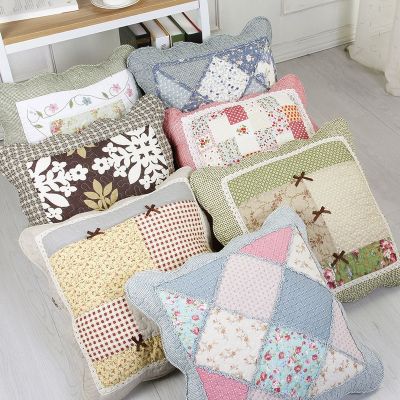 ♟ Flower-shaped Cushion Throw Pillows Cotton Fabric Pillows with Cores Cushions Cute Pillows Lumbar Pillows Sofa Pillow Set Square