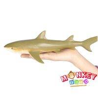 Monkey Toys - โมเดลสัตว์ Negaprion Shark ปลาฉลาม มะนาว ขนาด 27.00 CM แบบนิ่ม (จากหาดใหญ่)