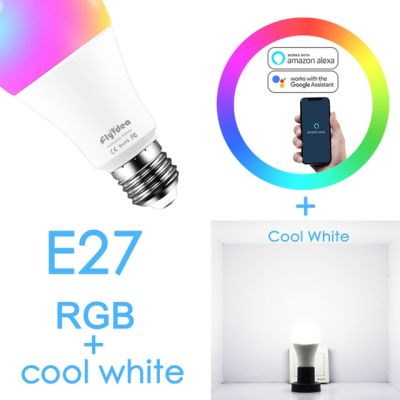 【✲High Quality✲】 lan84 หลอดไฟบลูทูธอัจฉริยะไร้สาย10W Rgb หลอดไฟเปลี่ยนสีได้ E27โคมไฟแฟนซีหรี่แสงได้สมาร์ทโฮม Ios/แอนดรอยด์