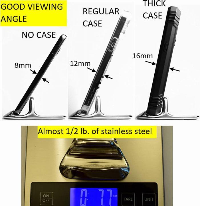 truegem-cell-phone-or-tablet-stand-1-2-lb-of-stainless-steel-iphone-ipad-cellphone-mobile-phone-holder-for-desk