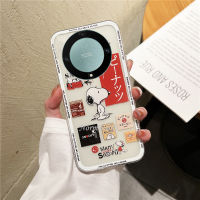 เคสสมาร์ทโฟนสุดสร้างสรรค์สำหรับ Honor X9b 5G HONOR X9B 2023การ์ตูนน่ารักใหม่ Snoopy เคสซิลิโคนนิ่ม TPU ฝาหลังปิดคลุมป้องกันการกระแทกใส