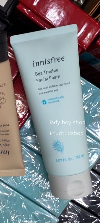 innisfree-bija-trouble-facial-foam-150ml-โฟมอินนิสฟรี-คลีนซิ่งโฟมบีจา-อินนิสฟรีโฟม-150มล-โฟมล้างหน้า-โฟมอินนิสฟรี-สกินแคร์แท้-ล้างหน้า-โฟมไบจา-คลีนซิ่ง