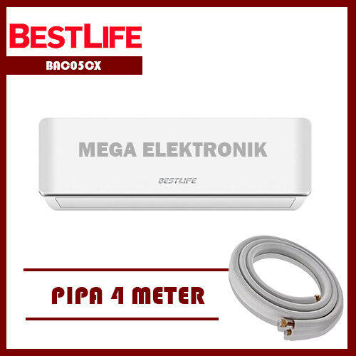 BestLife BAC05CX AC Split 1/2 PK Standard + Perlengkapan 4Meter Tanpa