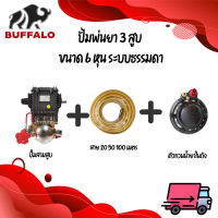 ปั้มพ่นยา 3 สูบ ขนาด 6 หุน สายพ่นยา5ชั้น 20 50 ,100 เมตร พร้อมตัวกวนน้ำยาในถัง ระบบธรรมดา by mayoki