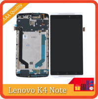 สีดำสีขาวสำหรับ Lenovo K4 Note A7010 A7010a48จอแสดงผลหน้าจอ LCD + ดิจิไทเซอร์หน้าจอสัมผัสสำหรับ Vibe X3 Lite K51c78 X3L กรอบจอ Lcd