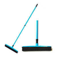 Multifunctional Telescopic No-Water Washing Broom Rubber Pet Hair Removal Brush Home Floor Carpet Broom Carpet Sweeper