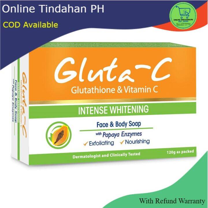 Gluta C Intense Whitening With Papaya Enzymes Face And Body Soap 120g Lazada Ph 9021