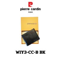 Pierre Cardin (ปีแอร์ การ์แดง) กระเป๋าธนบัตร กระเป๋าสตางค์เล็ก  กระเป๋าสตางค์ผู้ชาย กระเป๋าหนัง กระเป๋าหนังแท้ รุ่น WIY3-CC-B พร้อมส่ง ราคาพิเศษ