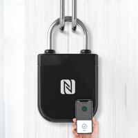 กุญแจสมาร์ทบลูทูธนวัตกรรมใหม่ Nfc ไม่มีกุญแจล็อกอัจฉริยะแบบไม่มีกุญแจกันน้ำแอปรีโมทคอนโทรลล็อคกระเป๋าเดินทางกระเป๋าสีดำ