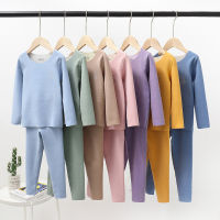 Baby Boys Kids Pajamas Sets Sleepwear Suit For Girls Spring Autumn Long Sleeve Tops+Pants 2pcs Children Solid color Clothing