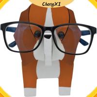 CHONGXI 2 pcs 6นิ้วค่ะ กรอบแว่นตาทำจากไม้รูปสัตว์ แมวสุนัข ถอดออกได้ กรอบแว่นตารูปสัตว์แบบถอดได้ สวยงามสวยงาม กรอบแว่นตาวาดด้วยมือทำจากไม้ บ้านในบ้าน