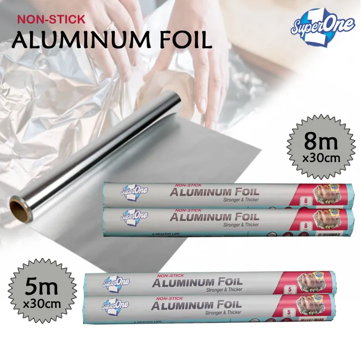 SuperOne Aluminum Foil NonStick Aluminum Foil Stronger and Thicker