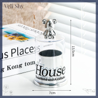 [Veli Shy] สำลีก้านกล่องไม้จิ้มฟันหมีที่ใส่กล่องใส่ของกล่องเก็บของ