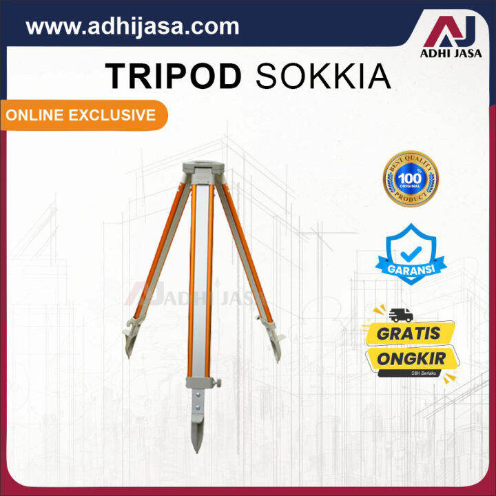 Alumunium Tripod Sokkia / Statif Total Station Sokkia Original | Lazada ...