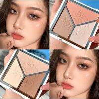 Latina High Gloss Repair Pan จานเดียวเงางามจมูก Blush ผสมสามสี Matte Pearl