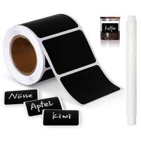 300 sheets/roll black stickers removable waterproof and oil-proof shading stickers handwritten custom classification labels