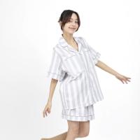 ☸㍿ ชุดนอน sliptosleep - Cloud Stripes Shorts Set