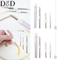 ❉๑✼ 1Set Changeable Head Knitting DIY Sewing Accessories Poke Needle Embroidery Stitch Pen Adjustable Punch Needle Tool