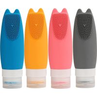 Face Brush Refillable Travel Bottles Squeeze Toiletries Small Silicone Portable Sub Packing