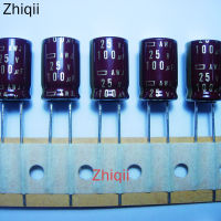 6ชิ้นล็อต Nippon CHEMI-CON awj Series 25V 100uF 10*16มม. 25V100UF NCC Capacitor 100uF25V Audio capacito