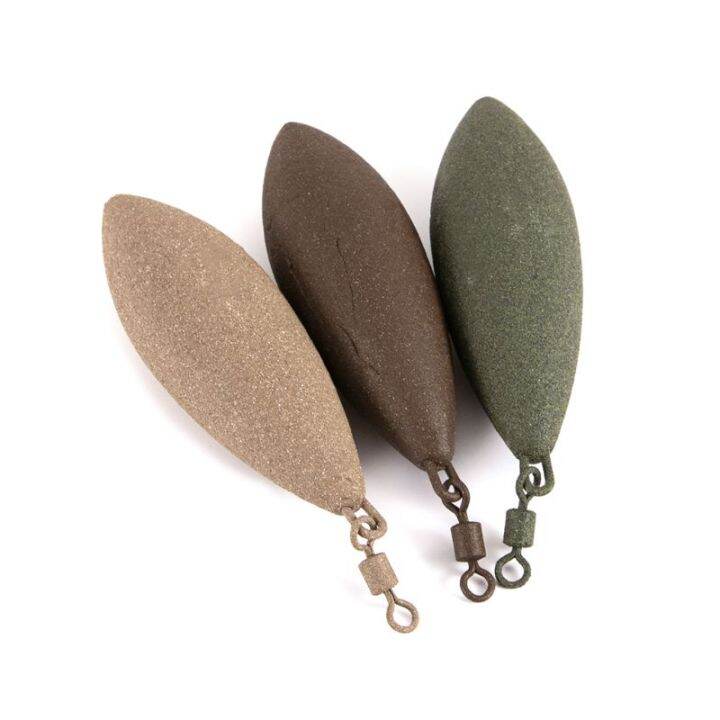 【HOT SALE】Fishing Sinker Lead Weight Oval Shape Weights Swivel Tackle
