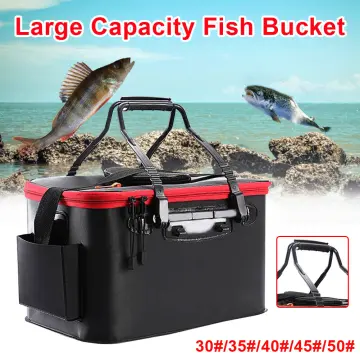 Fishing Bucket Folding Portable Collapsible Multifunctional Fish