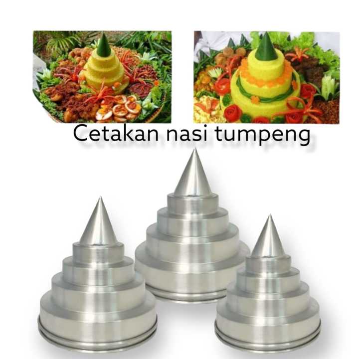 Cetakan Tumpeng Susun Cetakan Tumpeng Berbagai Ukuran Bahan Aluminium