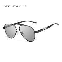 Veithdia 6699 แว่นตากันแดด เลนส์โพลาไรซ์ กรอบอลูมิเนียม สําหรับผู้ชาย df