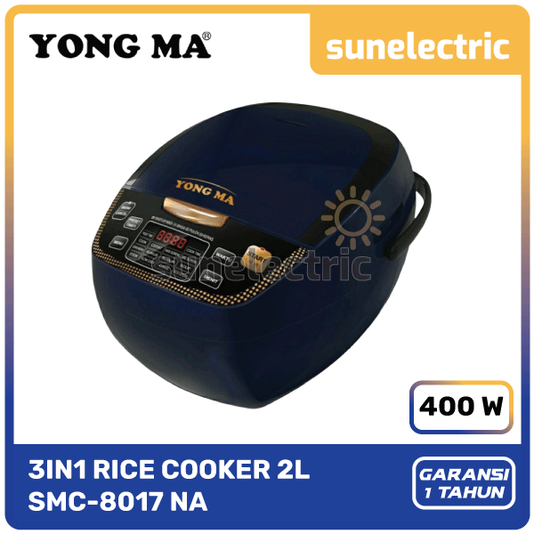 Yong Ma SMC8017 Rice Cooker Magic Com Anti Lengket 3in1 Kapasitas 2