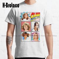 Olivia Newton John Comic Strip Graphic T-Shirt Fishing Shirts For Men Custom Aldult Teen Unisex Digital Printing Tee Shirts New