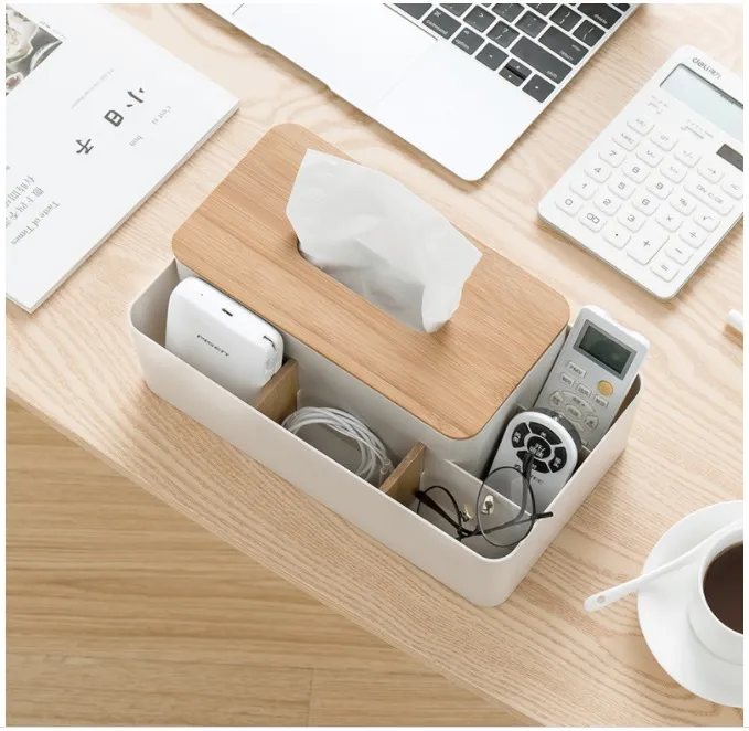 Wooden Tissue Holders Napkin Storage Box Muji Style Tissue Box