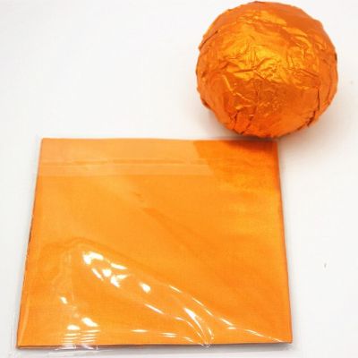 【❖New Hot❖】 yixiao4564 200ชิ้น/Lotchocolate Package กระดาษฟอยล์อบขนมหนา9สีน้ำตาลชาลูกอมตกแต่งกระดาษห่อ12ซม.